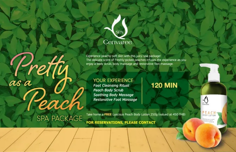 "Pretty as a Peach Spa Package” at Spa Cenvaree Centara Grand Beach Resort & Villas Hua Hin