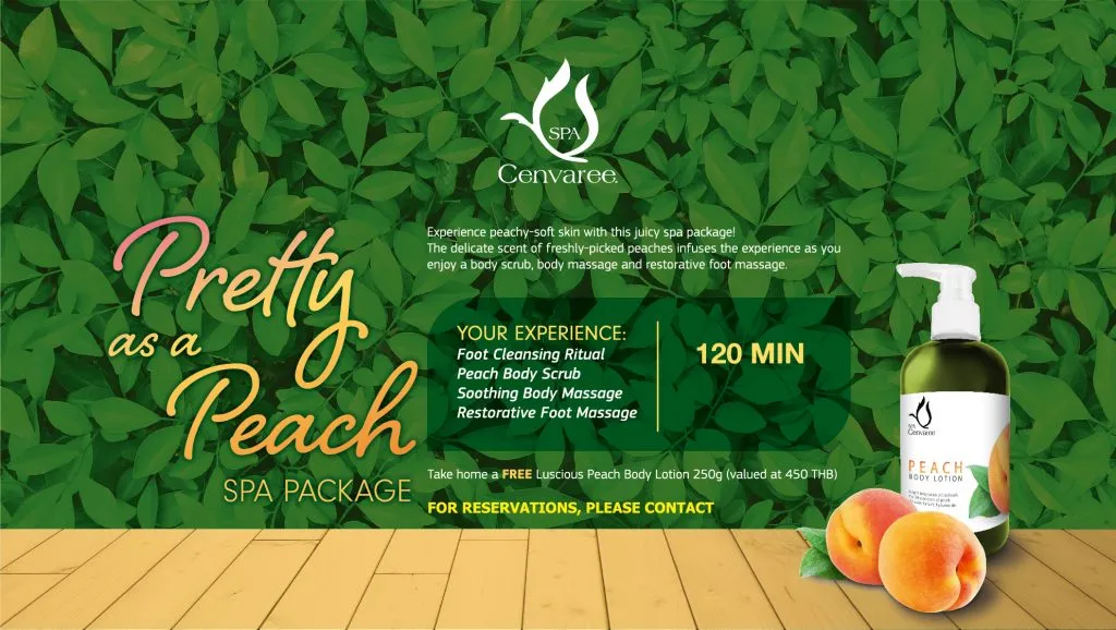 "Pretty as a Peach Spa Package” at Spa Cenvaree Centara Grand Beach Resort & Villas Hua Hin